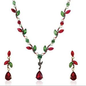 Brand New cheer Drop earrings Necklace set